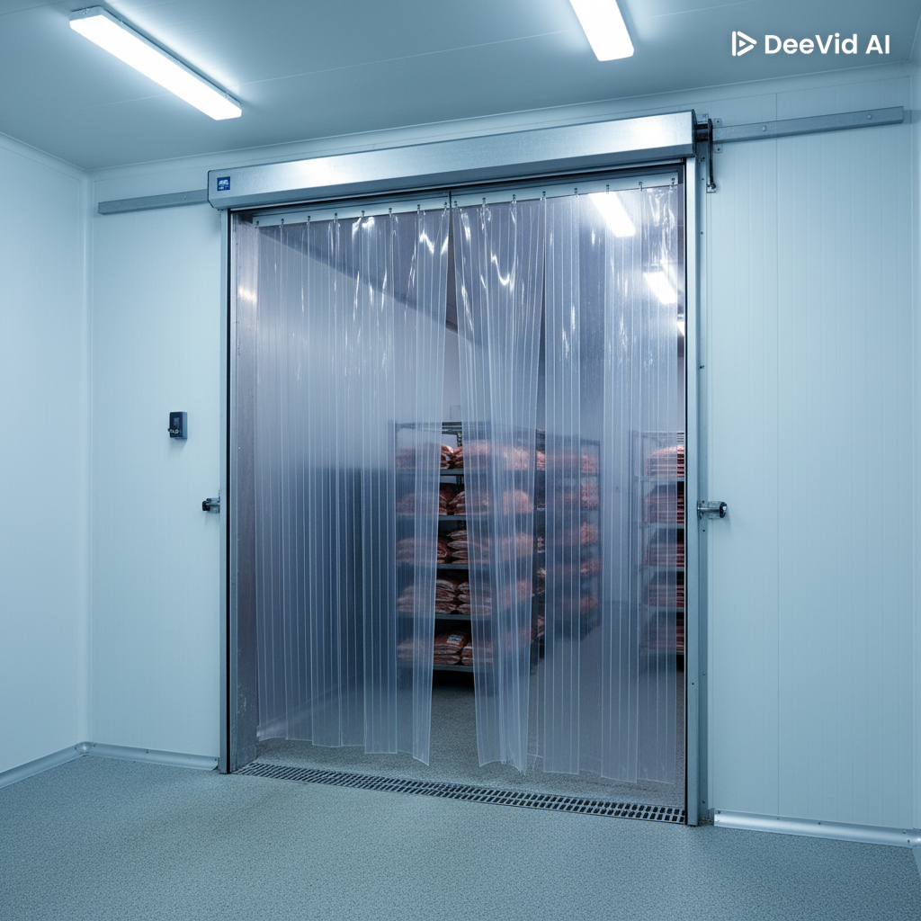 Cortina de PVC Polar para Câmara Fria — variação 4