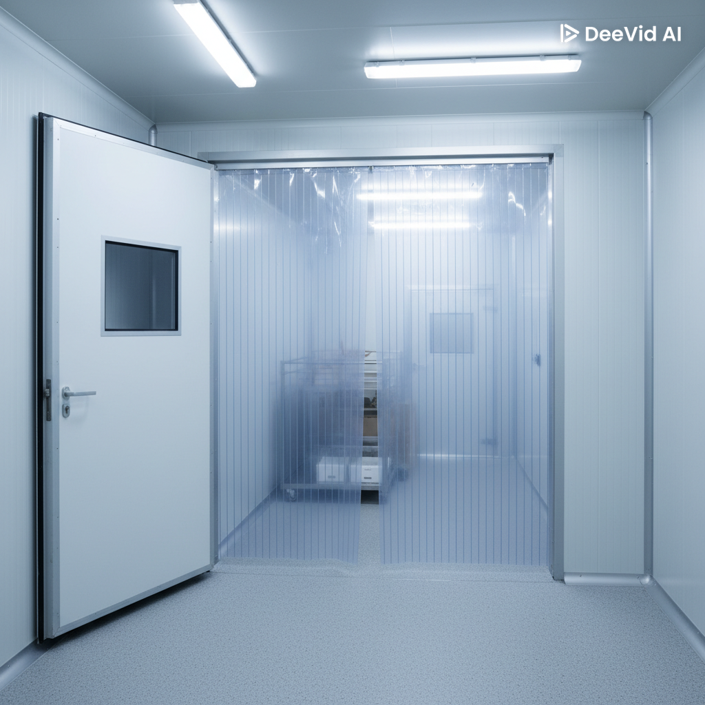 Cortina de PVC Polar para Câmara Fria — variação 5