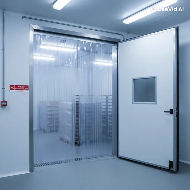 Cortina de PVC Polar para Câmara Fria — variação 6