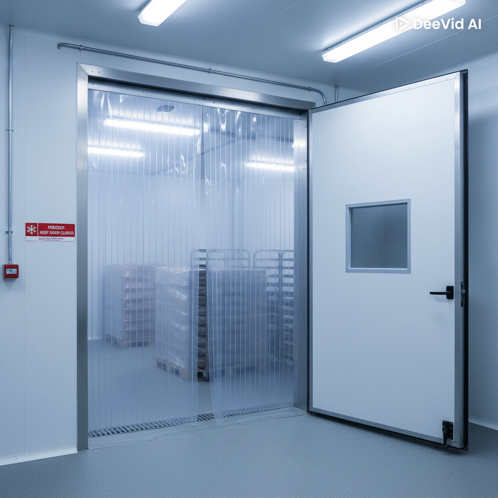 Cortina de PVC Polar para Câmara Fria — variação 6
